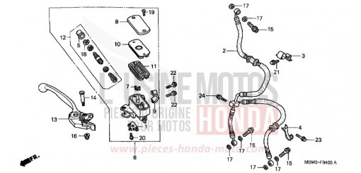 FR. BRAKE MASTER CYLINDER CBR600FS1 de 2001